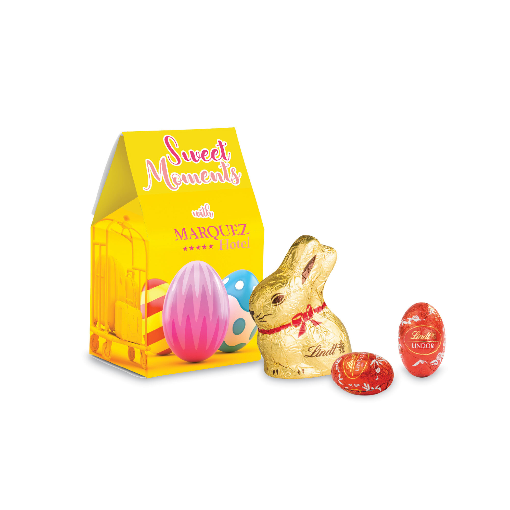 Lindt Osterbox 28 g mit Digitaldruck auf Kartonbox
