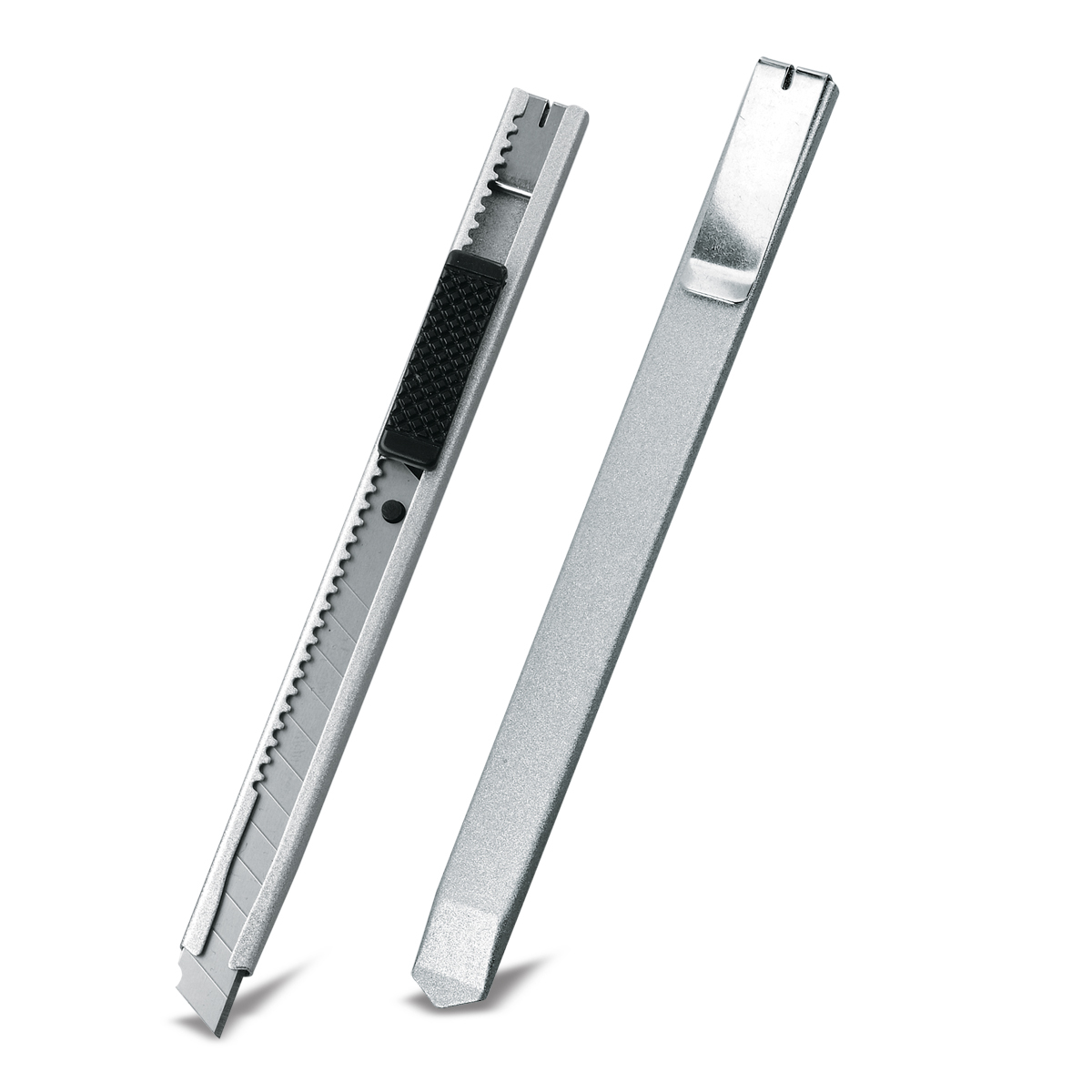 Kartonmesser aus Aluminium mit Clip
