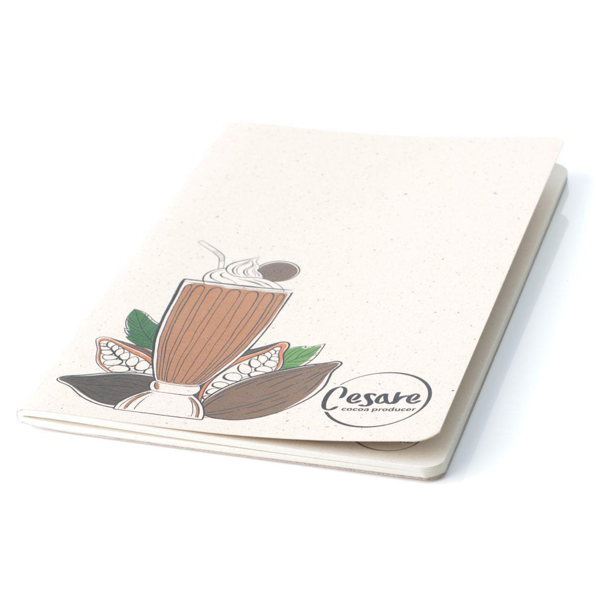 Notizbuch A5 Softcover aus 5 möglichen Naturabfällen 48 Blatt