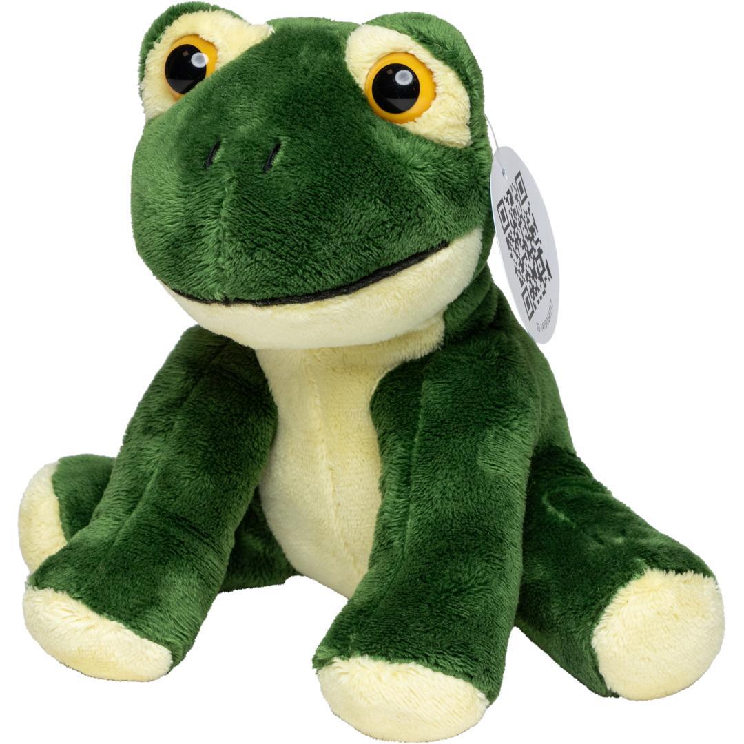Plush toy frog 13 x 15.5 x 16 cm
