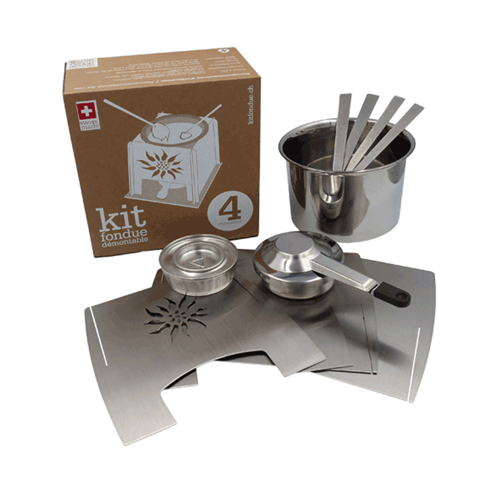 Kit fondue 4 pièces Swiss Made