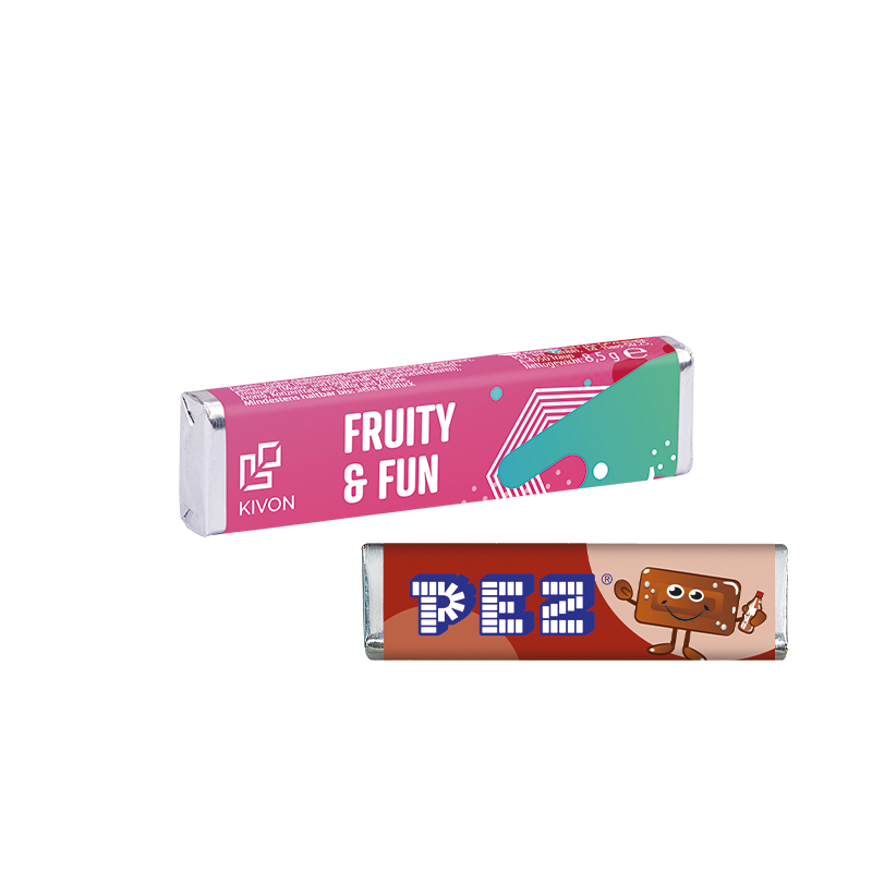 Barres de bonbons Pez avec banderole Custom Design Made in EU