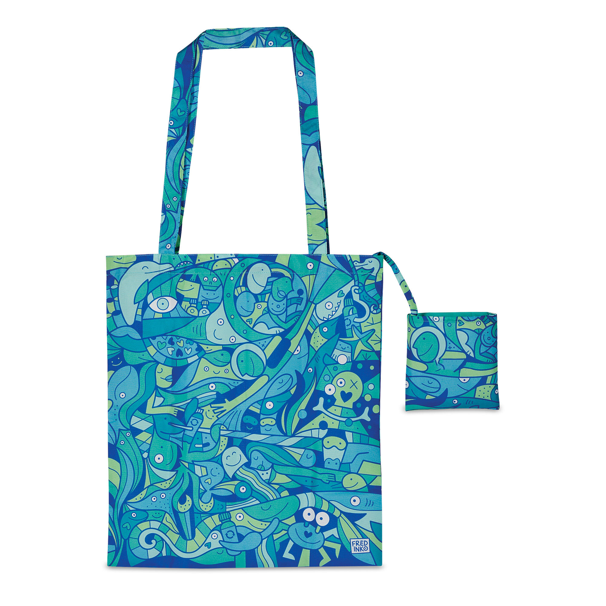 SEAQUAL faltbare Einkaufstasche 80 g/m²/210D 38 x 42 cm
