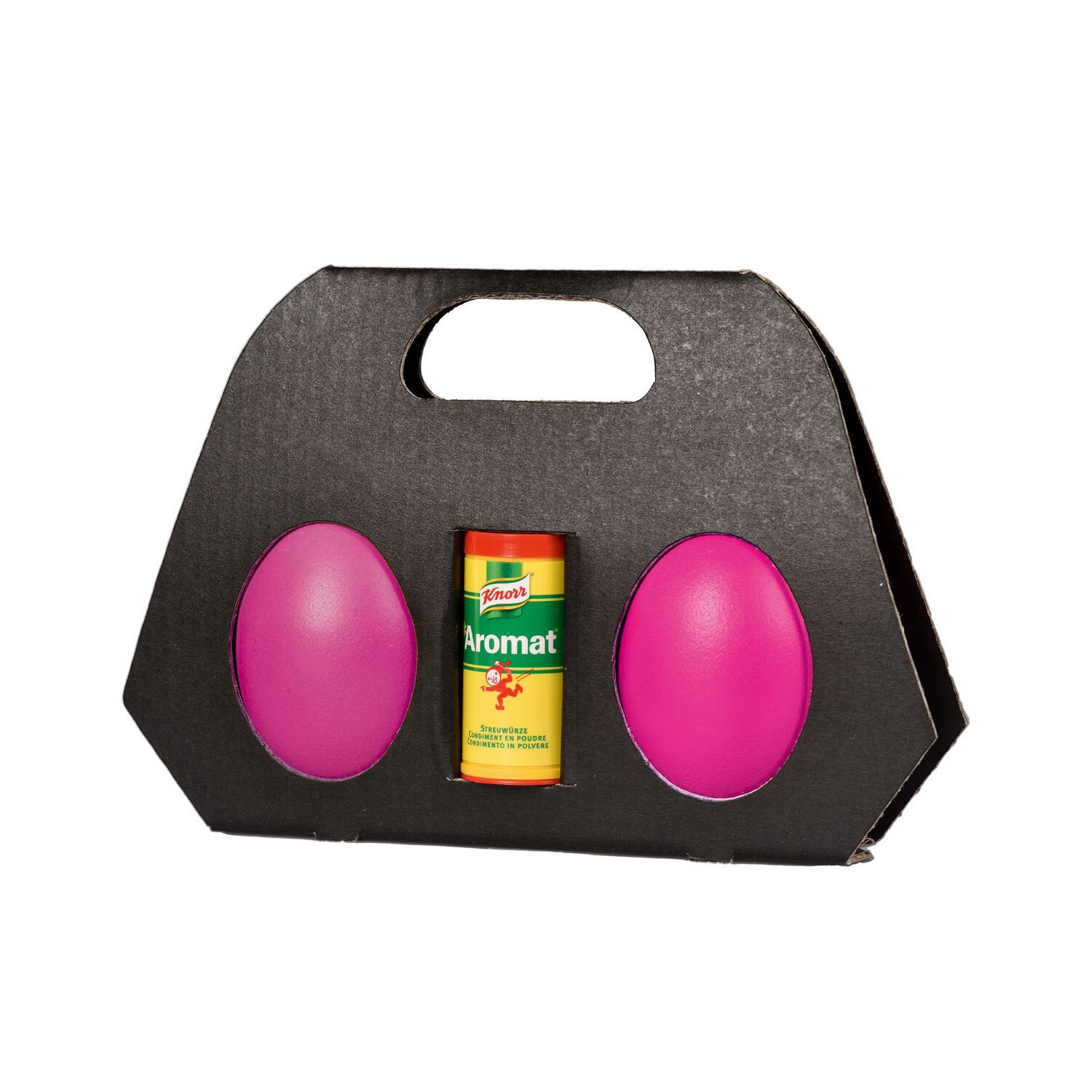 Eier in 2er Täschli mit Salz oder Aromat Sachet