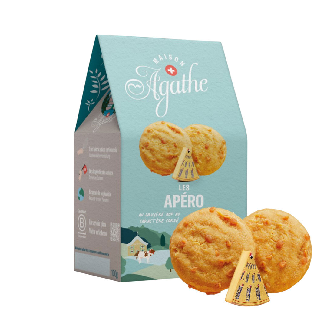 Agathé Gruyère AOP aperitif sablés Swiss Made
