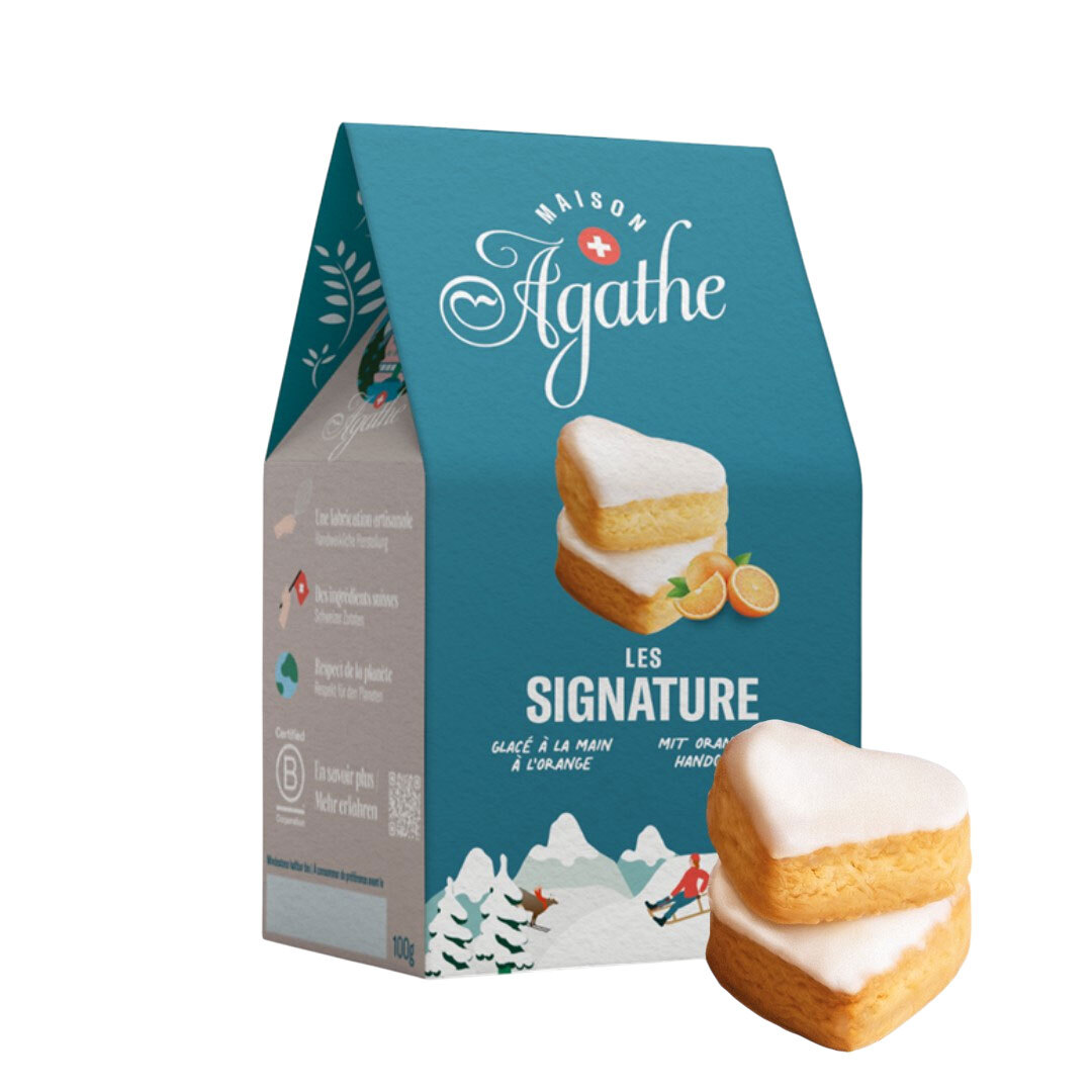 Agathé orange cookies 100 g Swiss Made