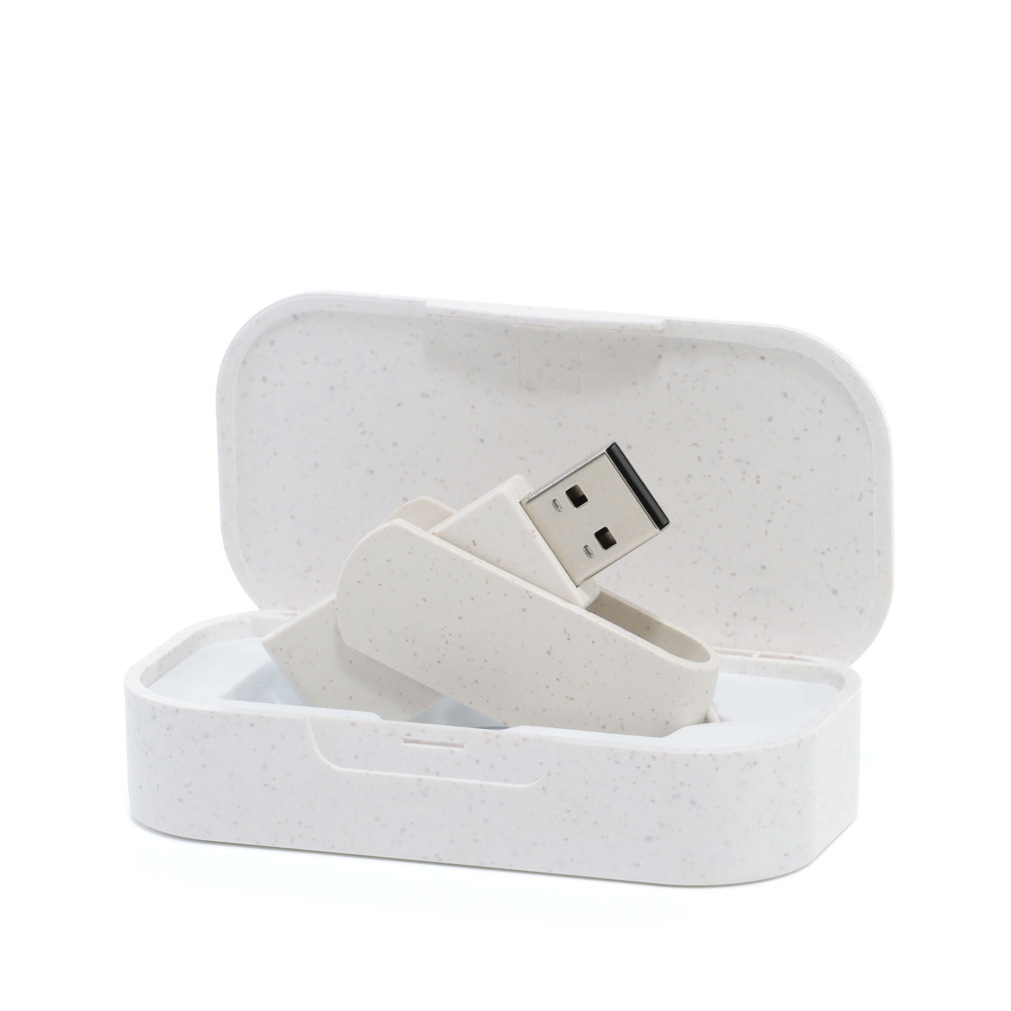 Clé mémoire USB en bioplastique | 16 à 64 Go | 2.0 | 6 x 1,8 x 1 cm