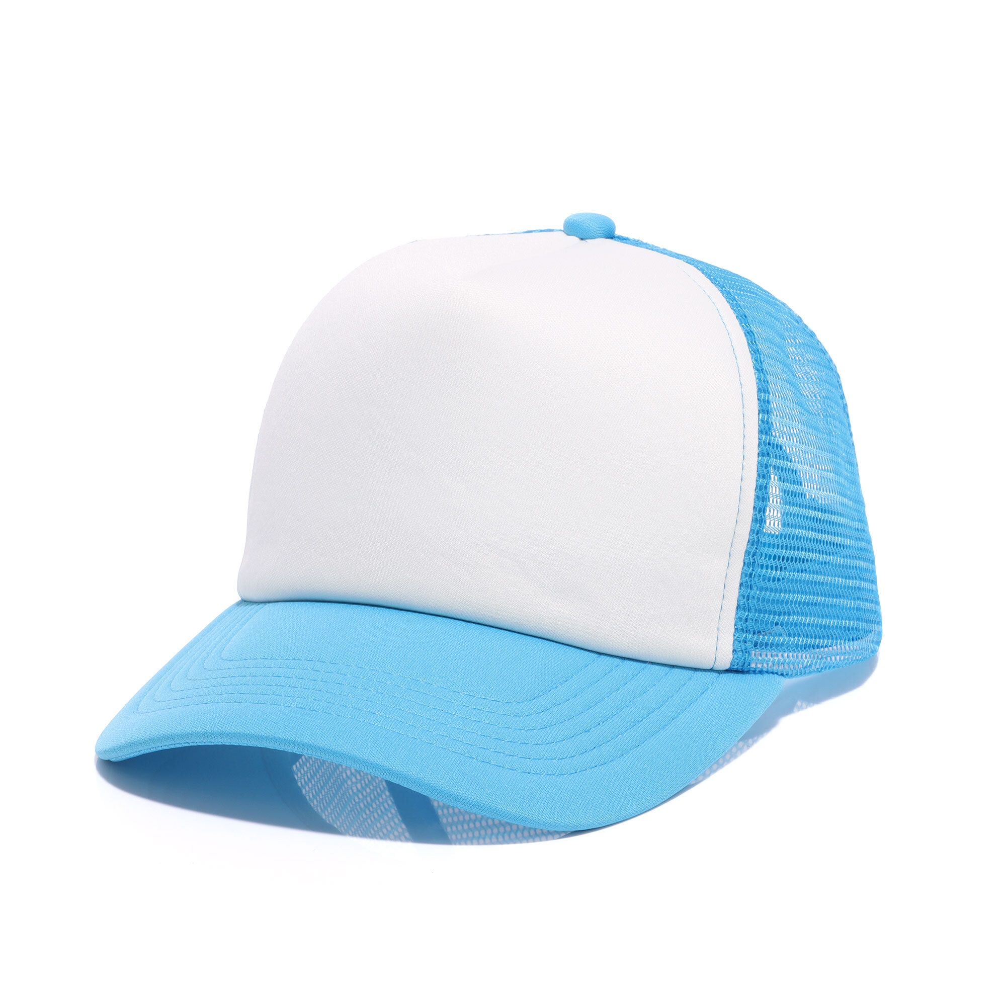 Trucker Cap 5 Panel 100% Polyester mit Kunststoffverschluss