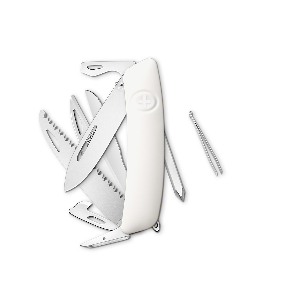 Swiza Taschenmesser D10 R mit 12 Funktionen Soft-Touch Oberfläche