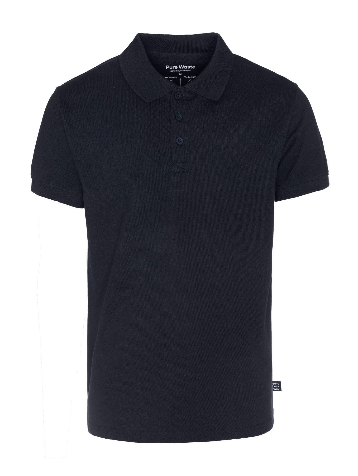 Pure Waste men's polo shirt rec. cotton/rPET 220 g/m²