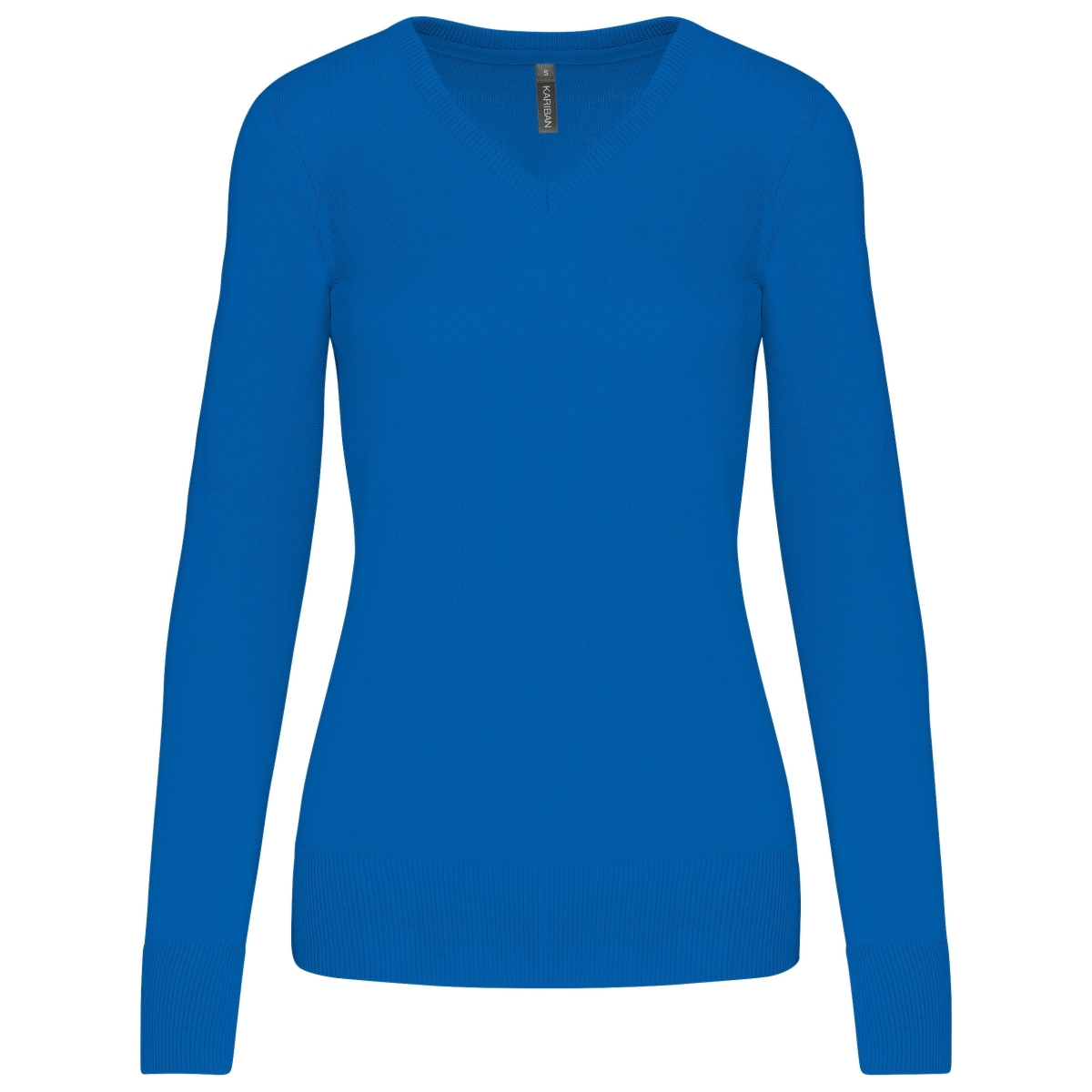 Kariban Damen Pullover V-Ausschnitt Baumwolle/Acryl 290 g/m²