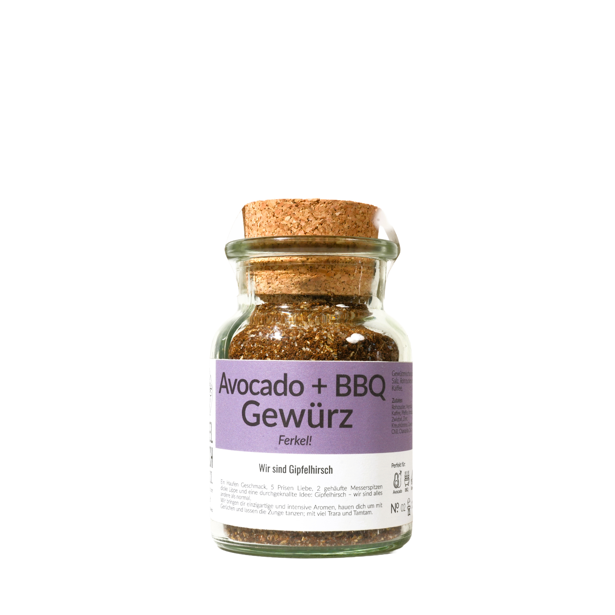 Gipfelhirsch spice mix in 150 ml cork jar Swiss Made
