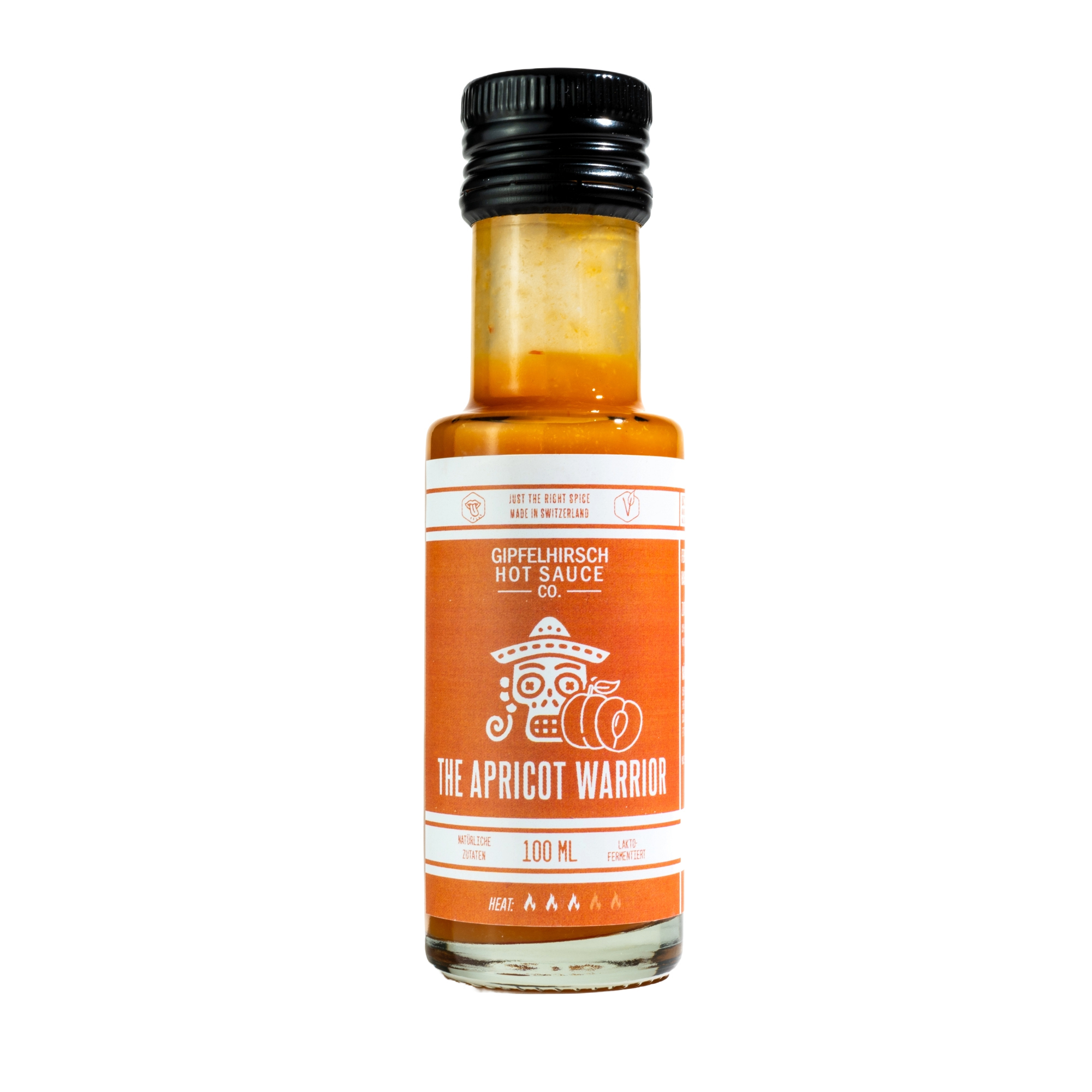 Gipfelhirsch fermented hot sauce in Dorica bottle 100 ml Swiss Made