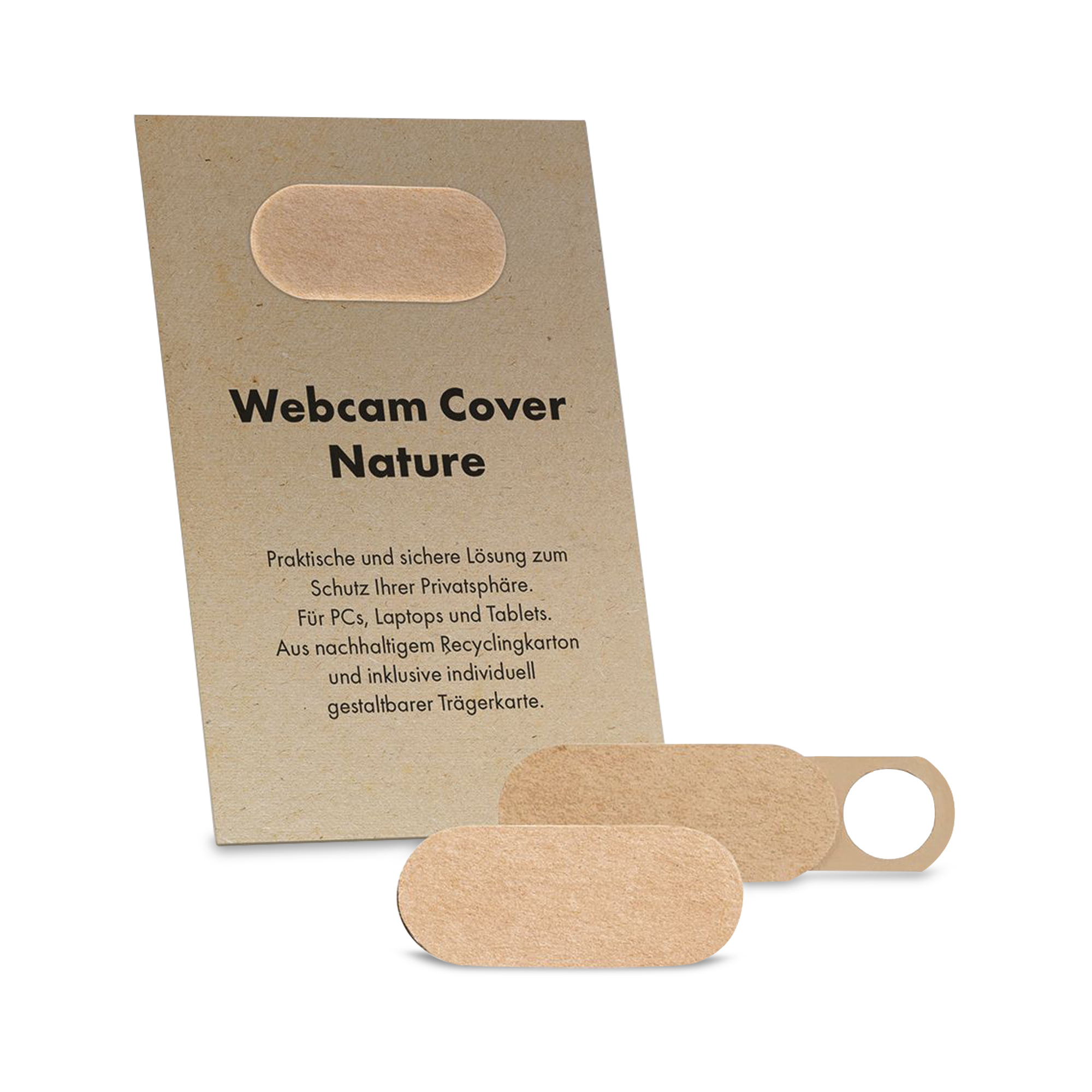 Webcam cover made of kraft paper