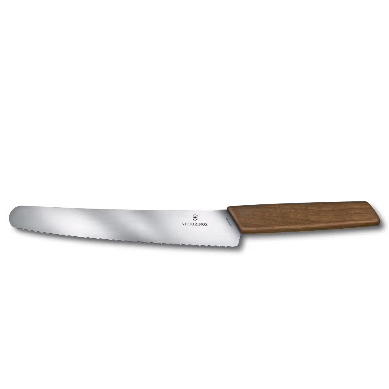 Victorinox bread and pastry knife with serrated edge and walnut handle