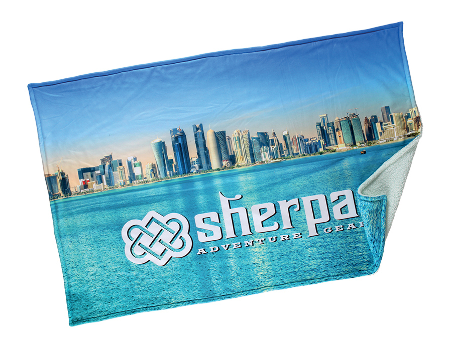 Sherpa fleece blanket made of 100% polyester Made in TR