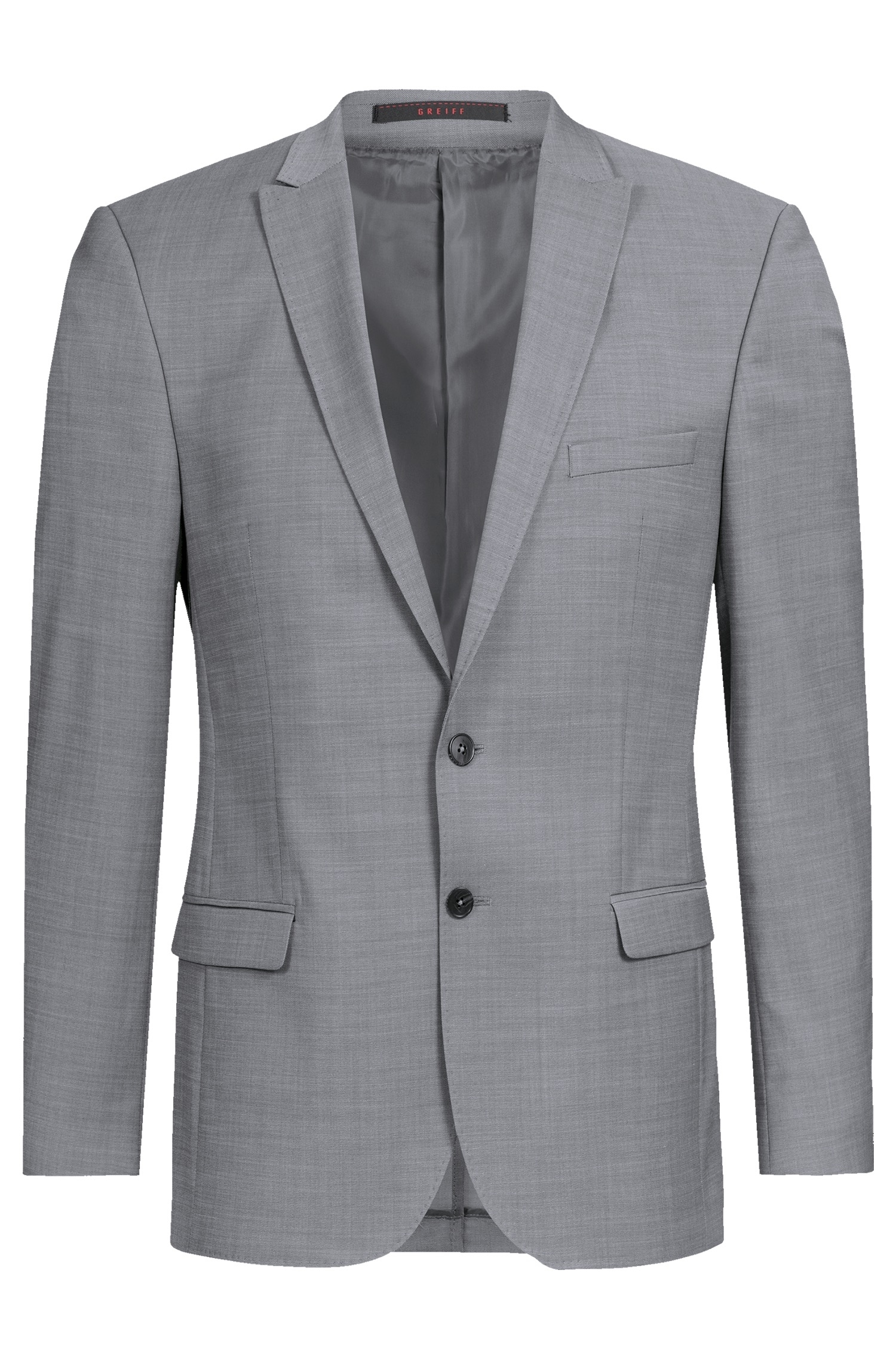Greiff Herren Sakko Slim Fit Polyester/Schurwolle 190 g/m²