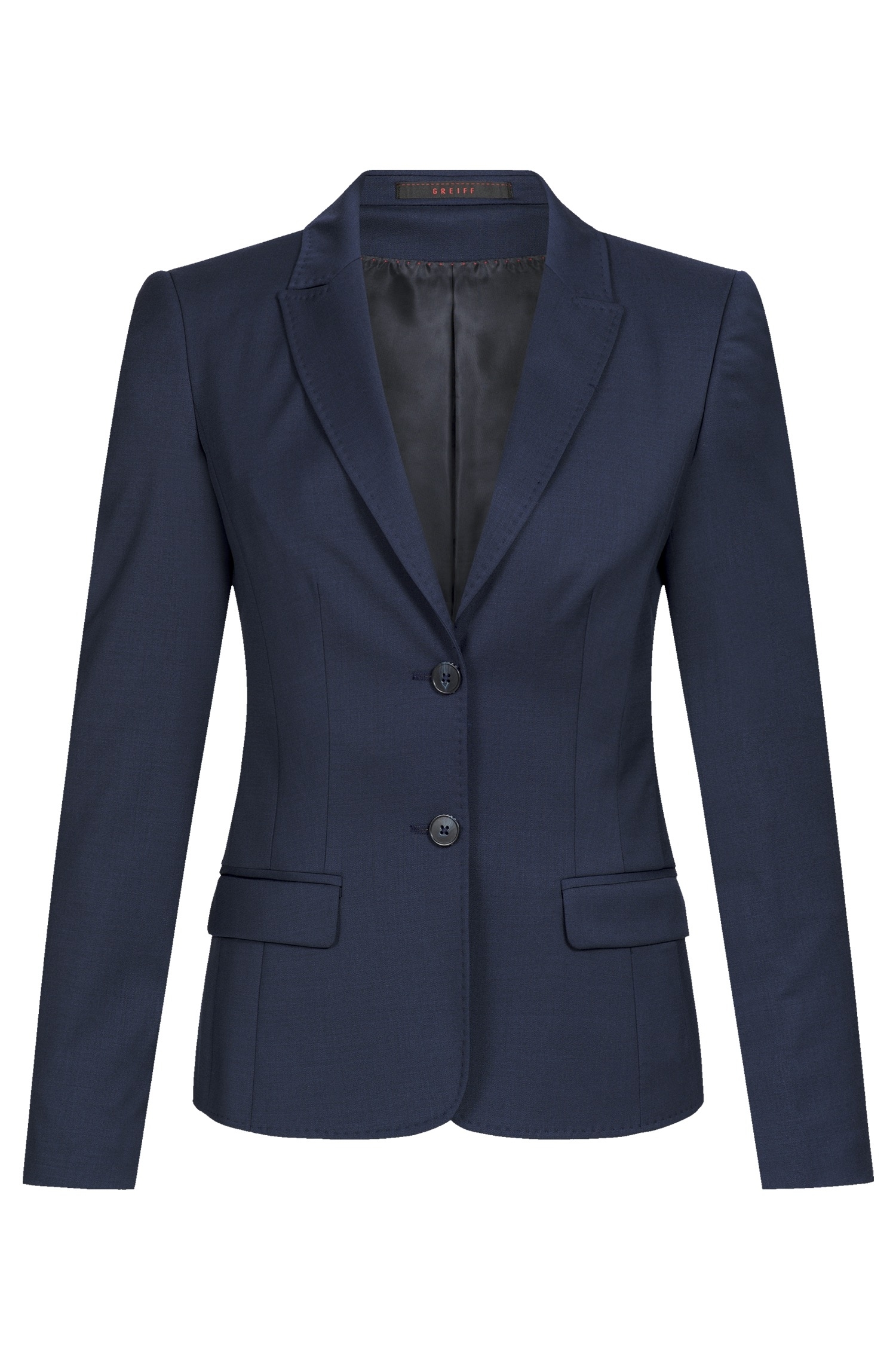 Greiff Damen Blazer Regular Fit Polyester/Schurwolle 190 g/m²