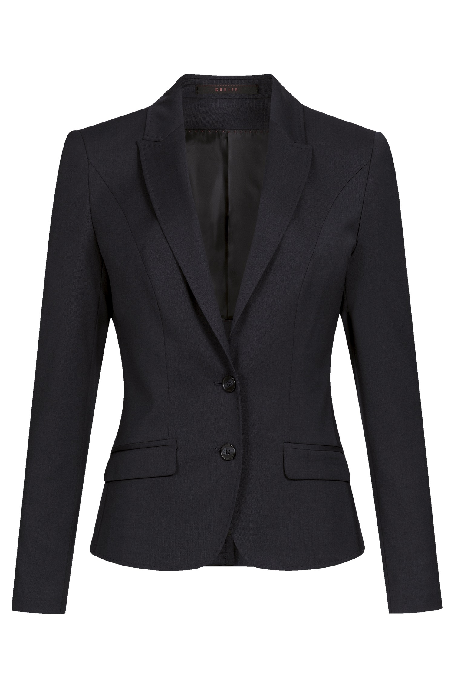 Greiff Damen Blazer Slim Fit Polyester/Schurwolle 190 g/m²