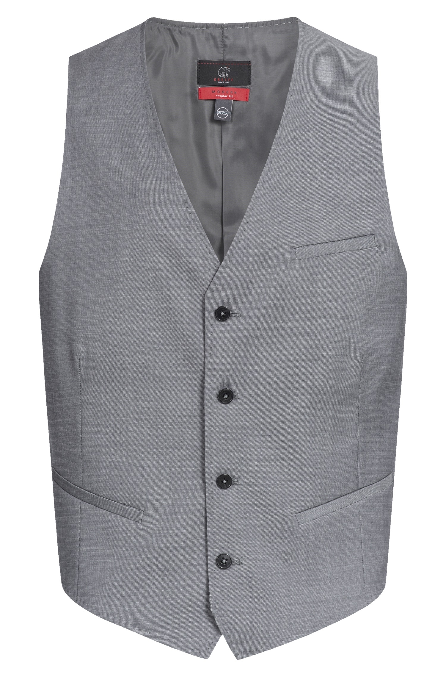 Greiff Herren Weste Regular Fit Polyester/Schurwolle 190 g/m²