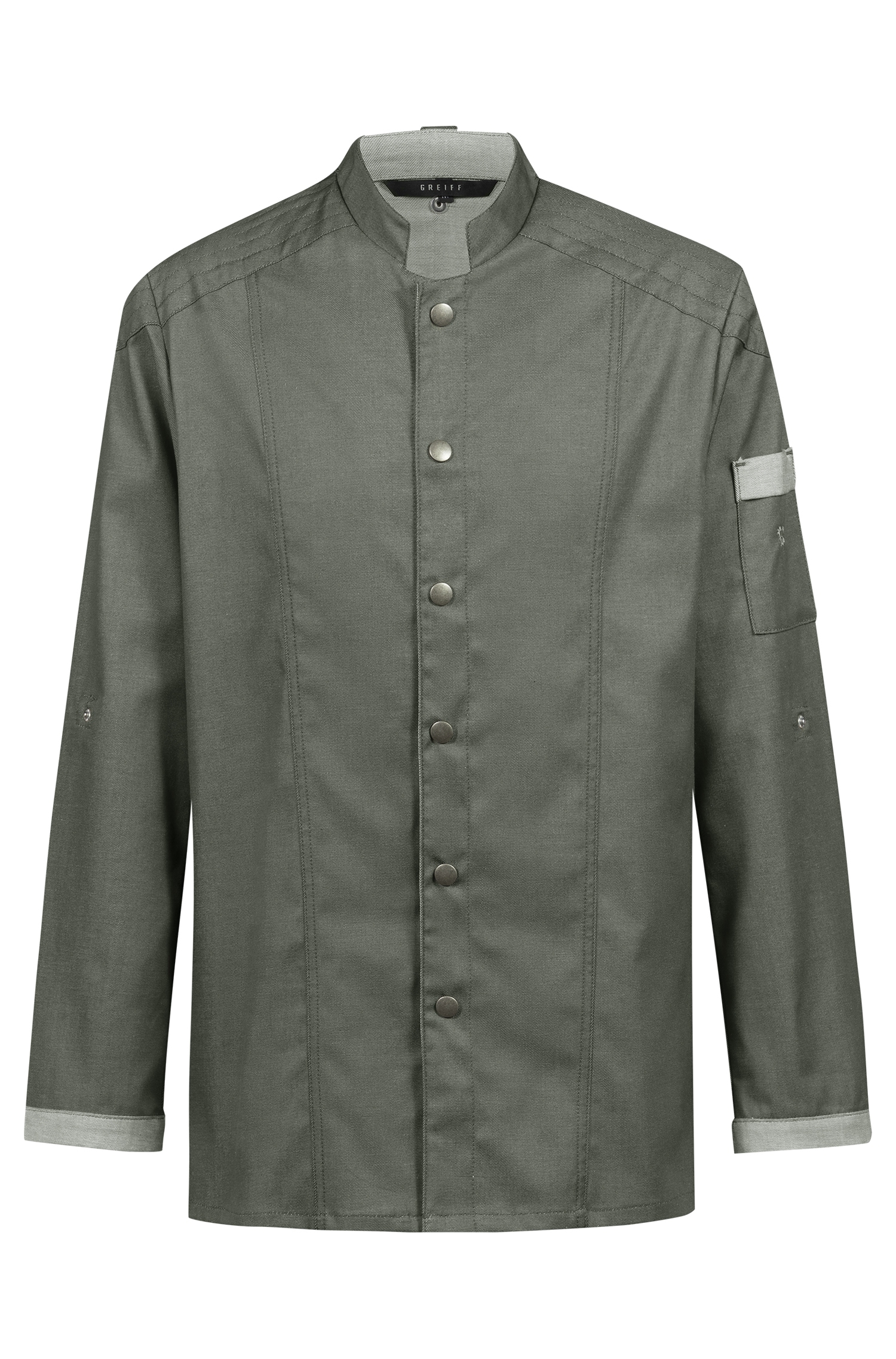 Greiff Herren Kochjacke Bikerstyle Baumwolle/Polyester 240 g/m²