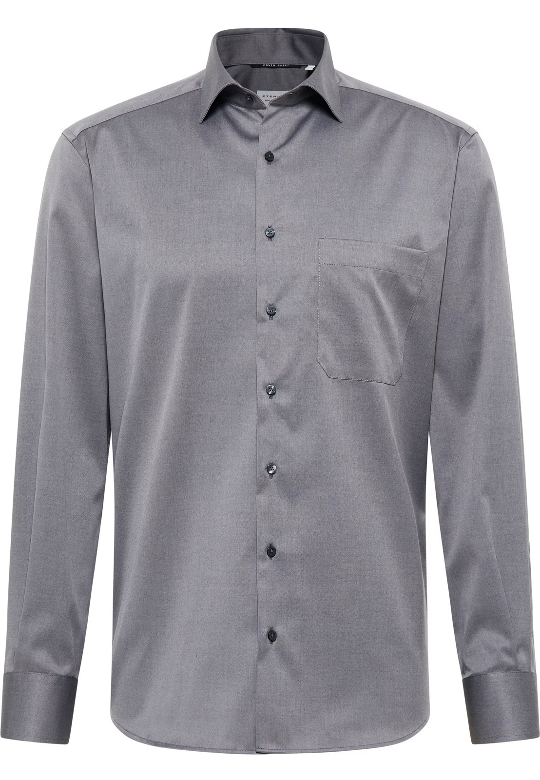 Eterna Herren Hemd LA Comfort Fit Brusttasche Baumwolle Twill 157 g/m²