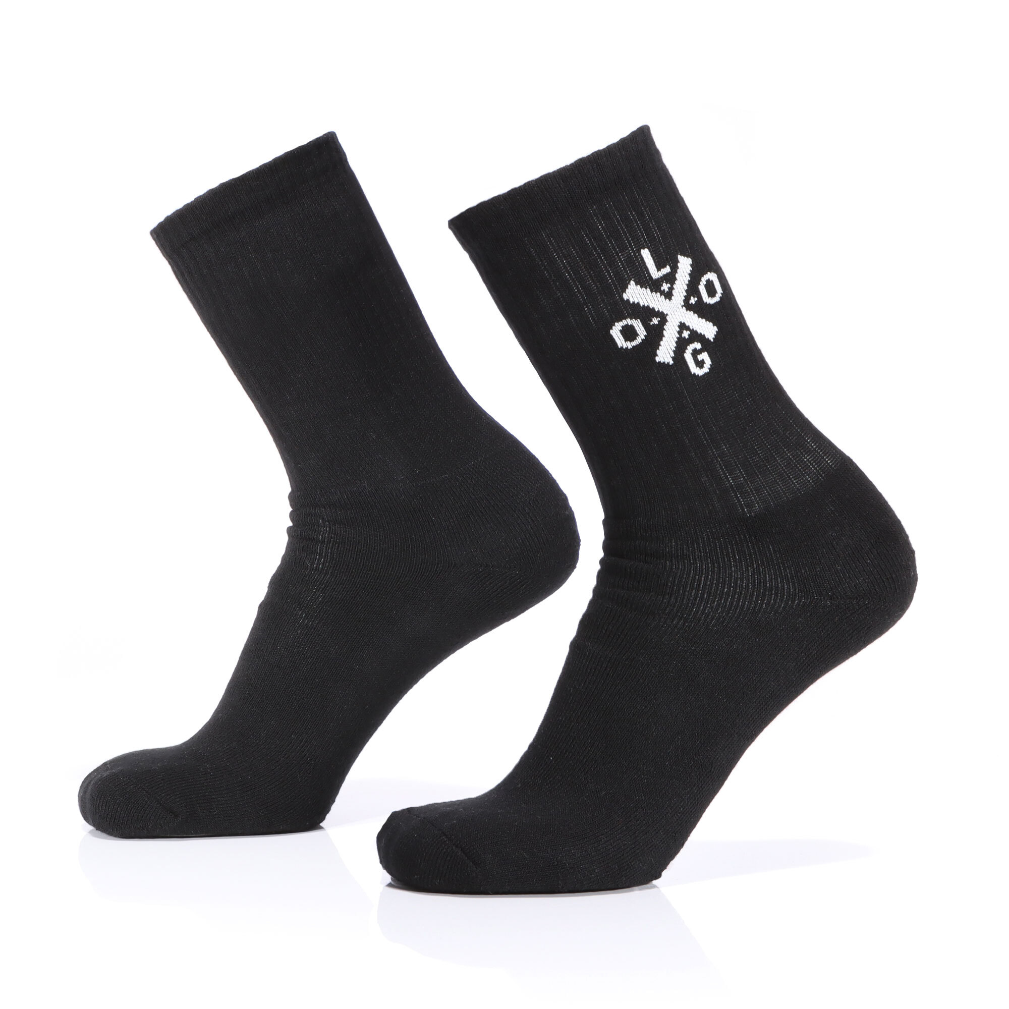 Sportsocken aus Polyamide-Mischgewebe mit Jacquard-Branding