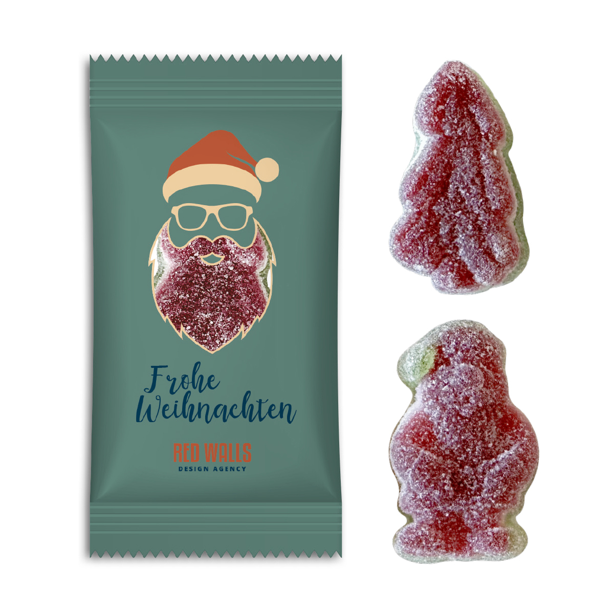 Weihnachts-Schaumzucker in Tüte 9 g