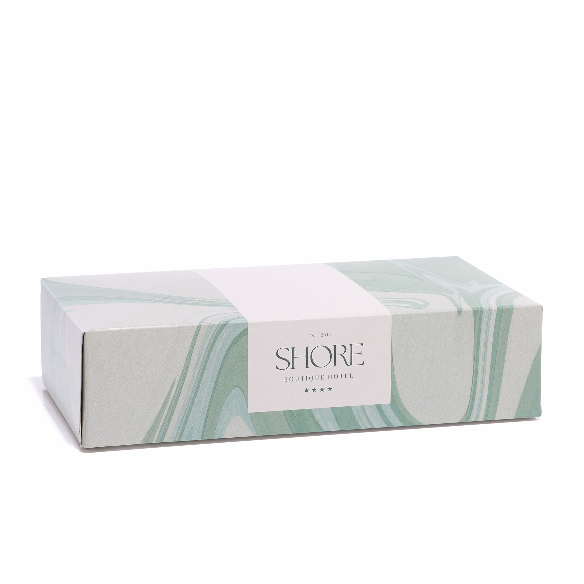 FSC tissue box rectangular Made in EU