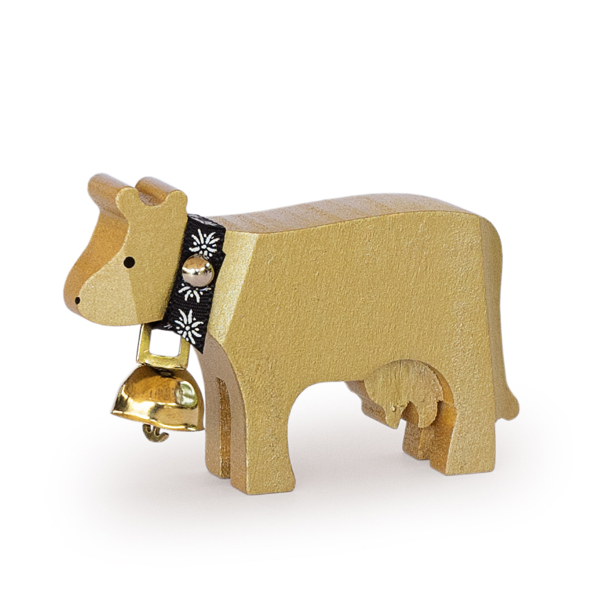 Trauffer Holz-Kuh Mini aus FSC-Lindenholz Swiss Made handgefertigt