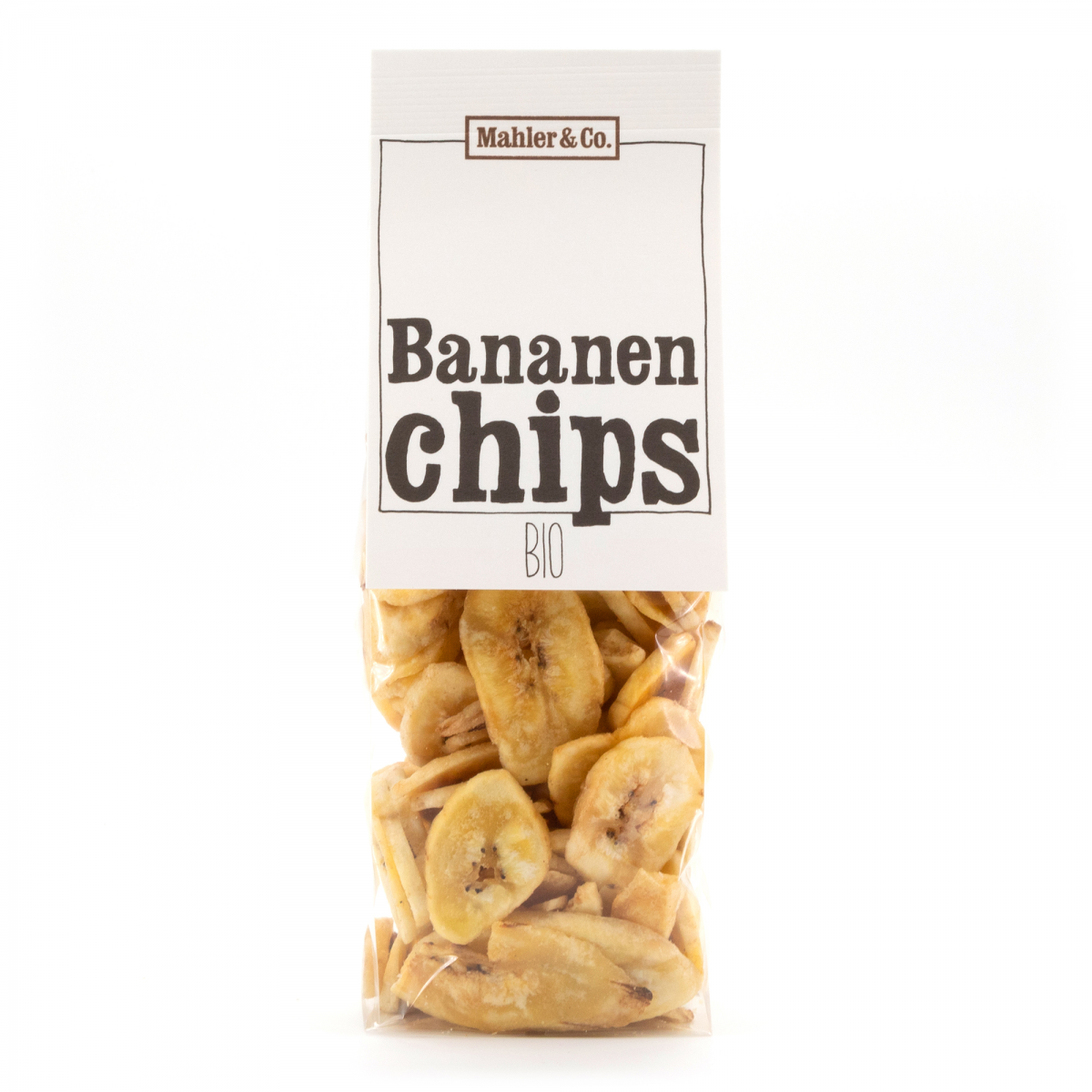 Mahler&Co. Bio Bananenchips ungesalzen mit Kokosnussöl 120 g