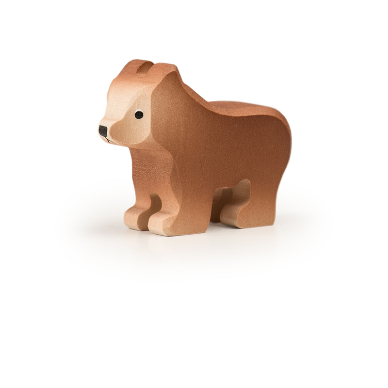 Trauffer Braunbär aus FSC-Lindenholz Swiss Made handgefertigt
