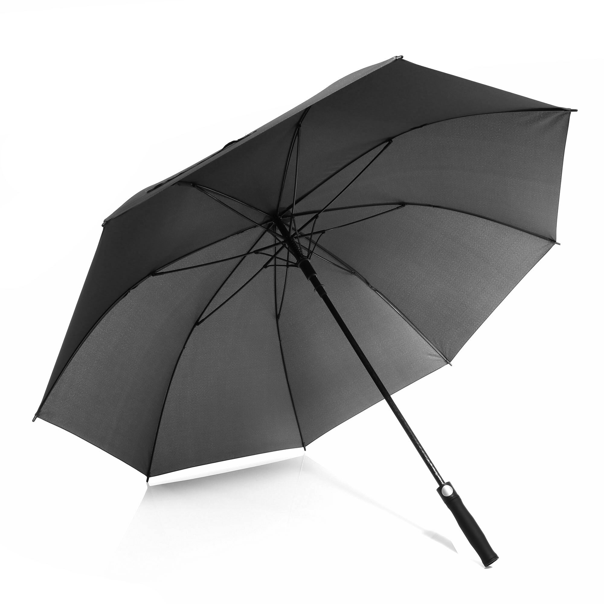 Stick umbrella rPET/steel Ø 130 cm windproof & automatic