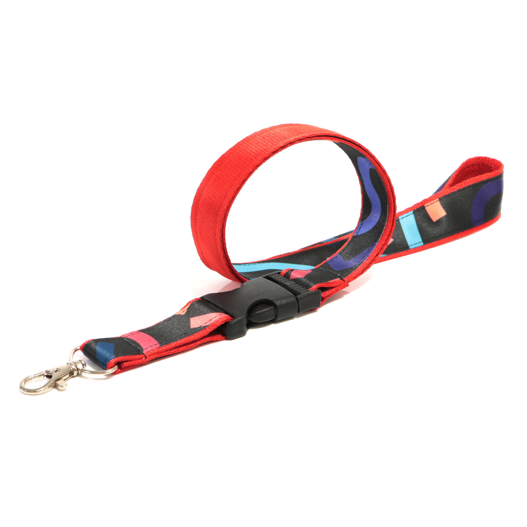 Doppel-Lanyard mit Trennschnalle 2,5 x 49 cm Made in EU