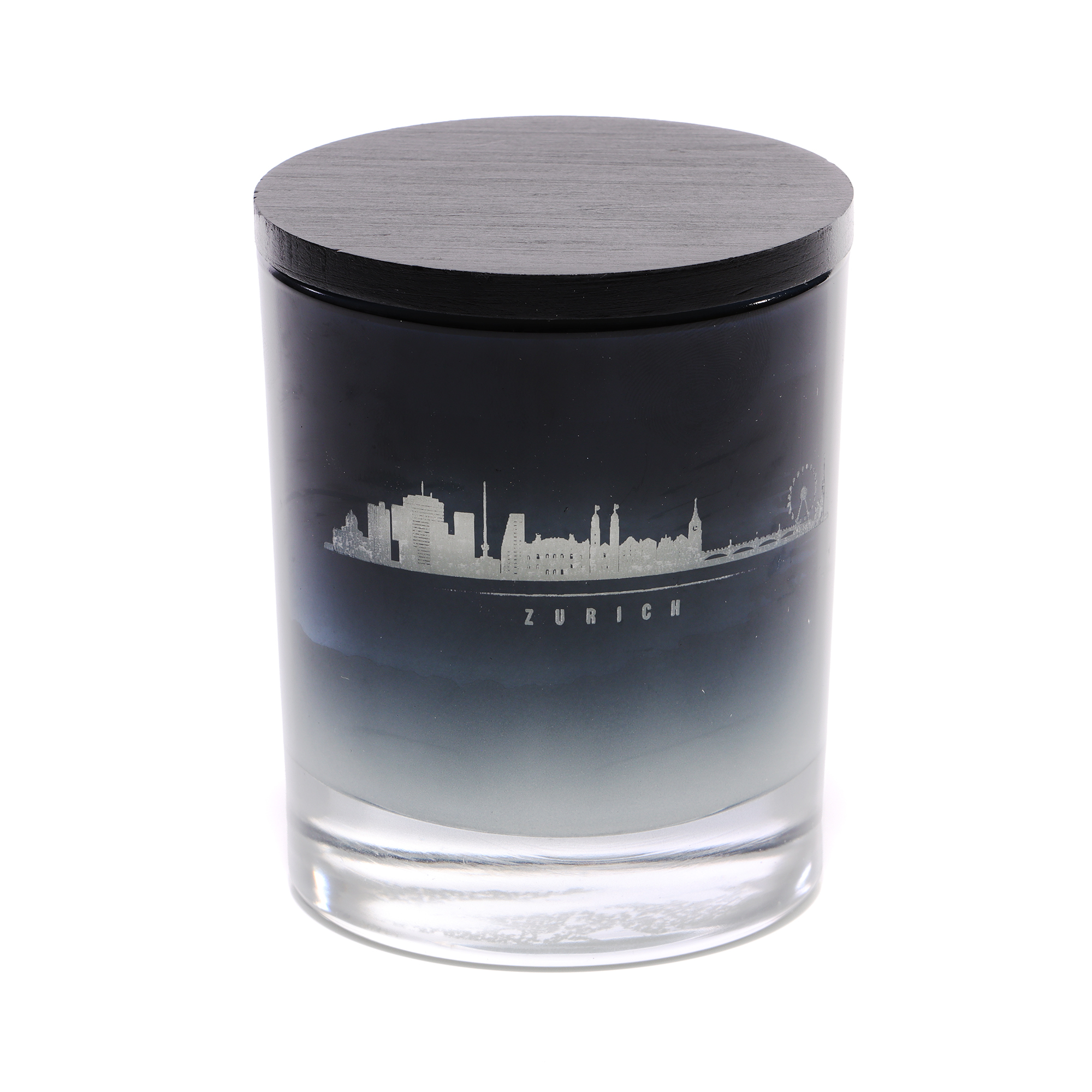 Scented soy wax candle with an engraved light effect