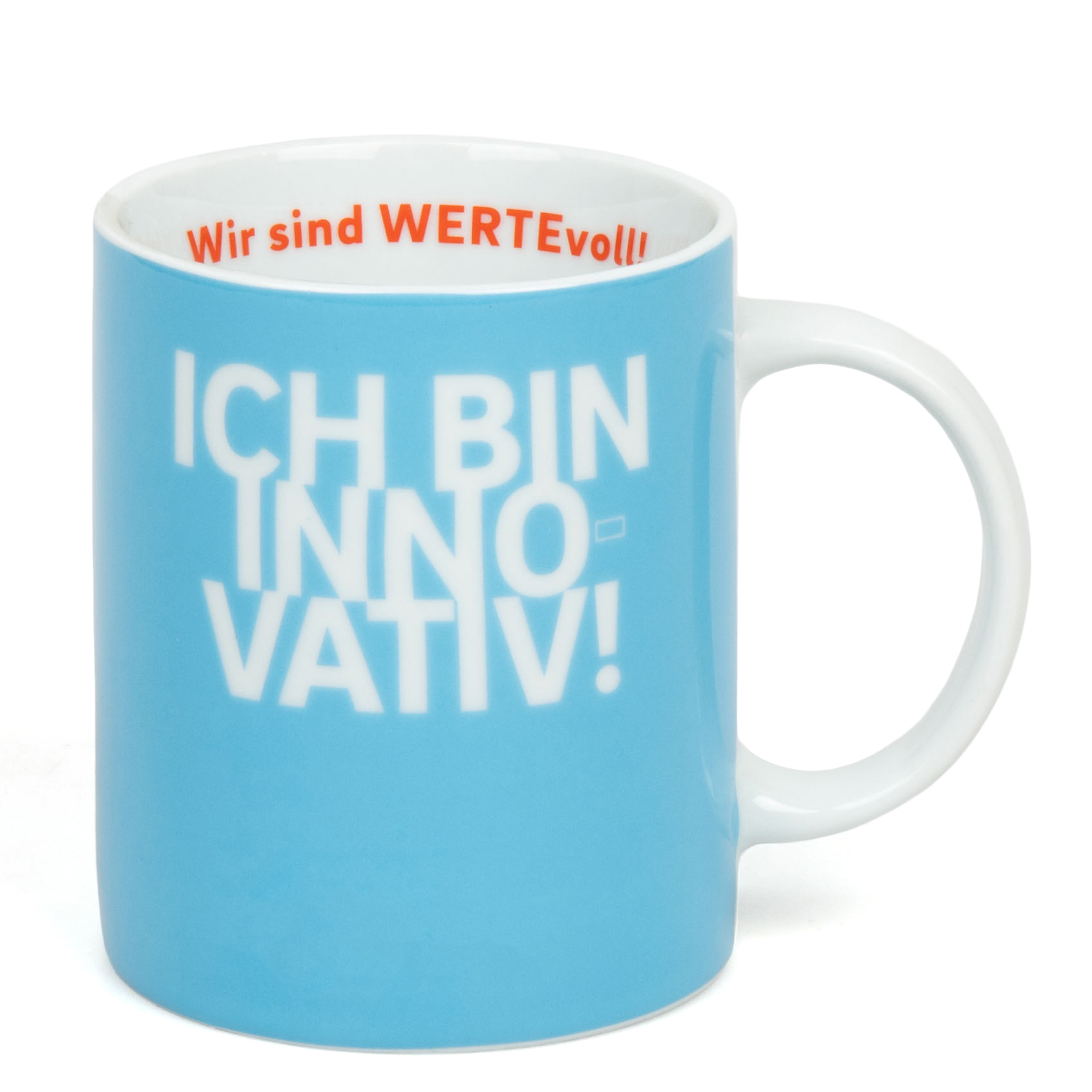 Tasse aus Porzellan stossfest mit grossem Henkel Made in Germany 300 ml