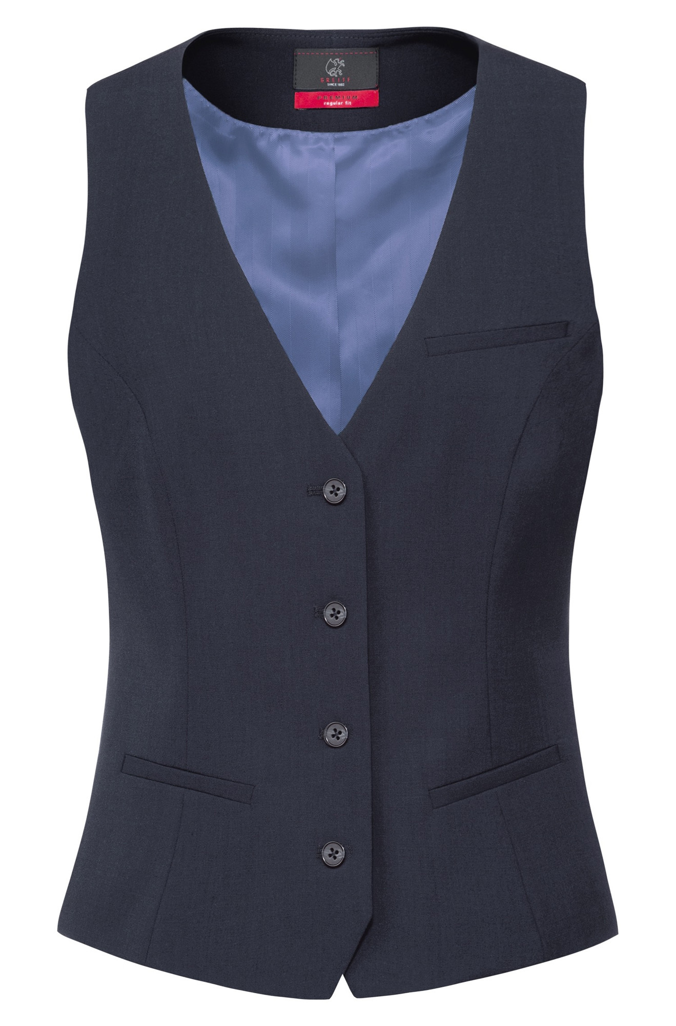 Greiff Damen Weste Premium Schurwolle/Polyester/Elasthan 200 g/m²