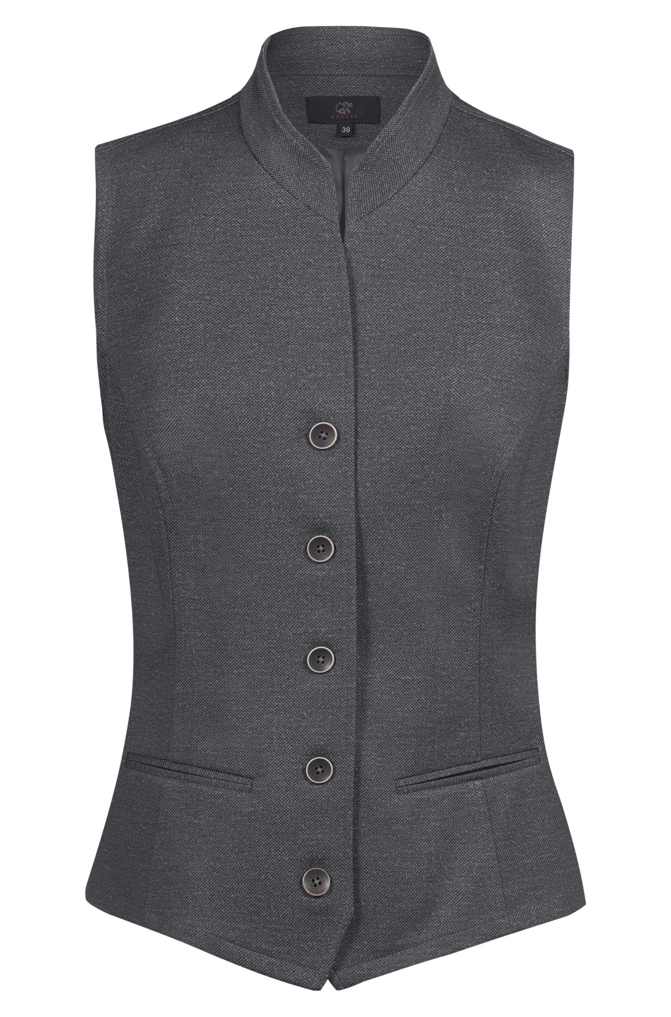 Greiff Gilet femme en jersey campagne polyester/viscose/élasthanne 270 g/m