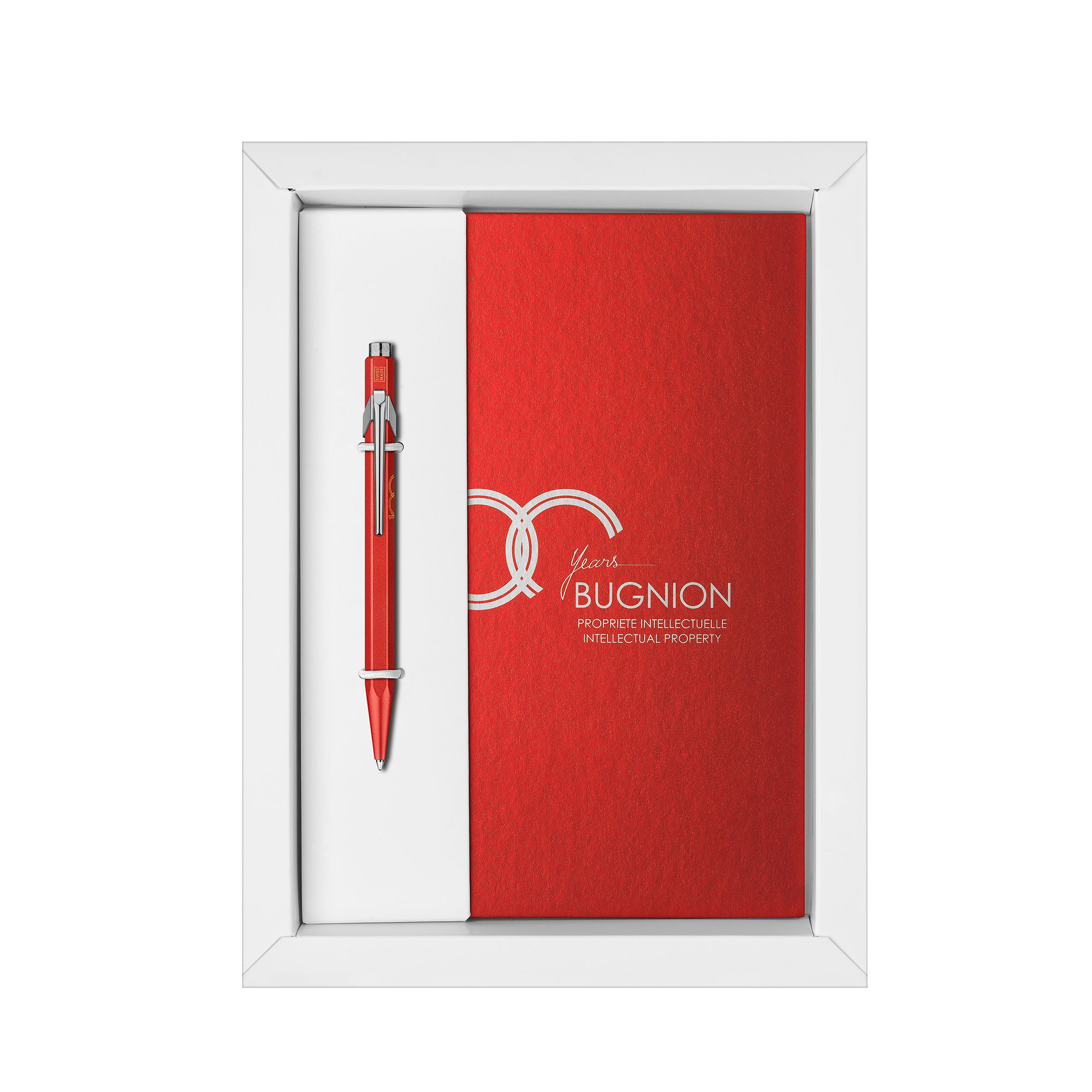 Caran d'Ache Gift Pack mit Kugelschreiber 849 COLORMAT-X und Notizbuch A5