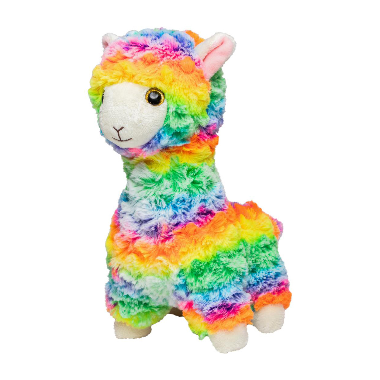 Regenbogen Lama-Plüschtier aus Polyester 102 g