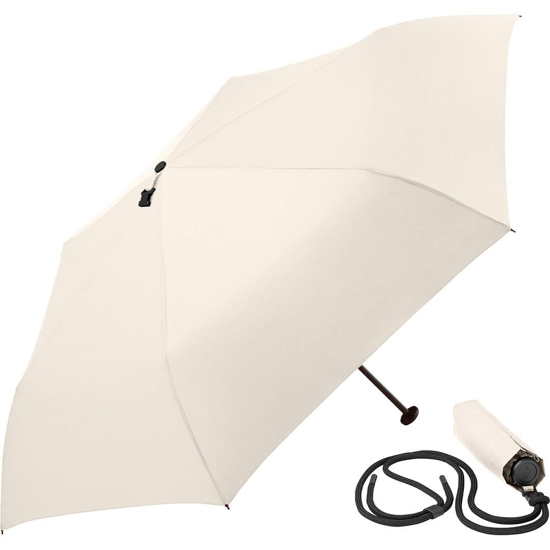 Taschenschirm 6 Segmente extra windproof mit UV Schutz 50+ aus rPET und recyceltem ABS Ø 88 cm