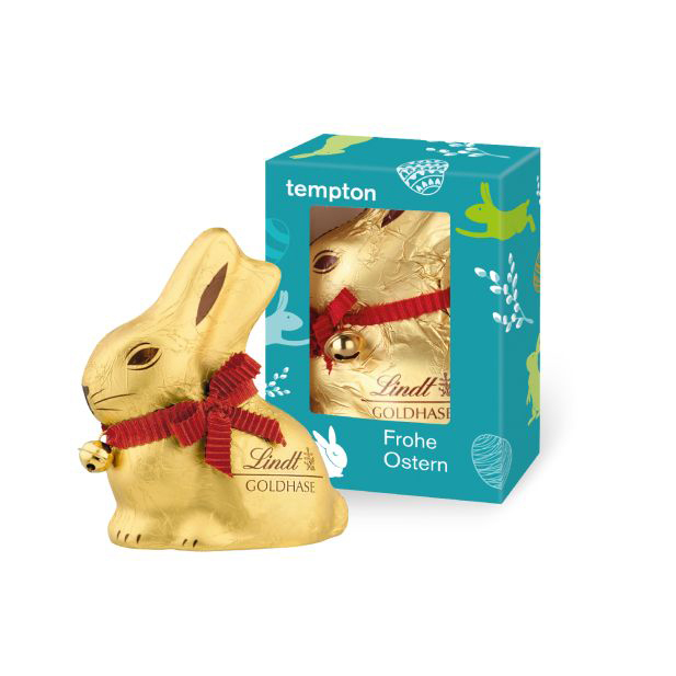 Lindt Goldhase im personalisierbaren Einzelkarton 100 g