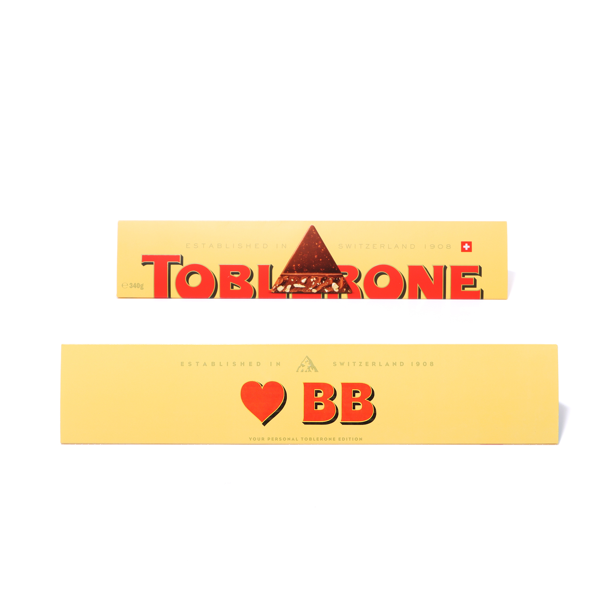 Toblerone 340 g mit personalisierbarem Sleeve Swiss Made