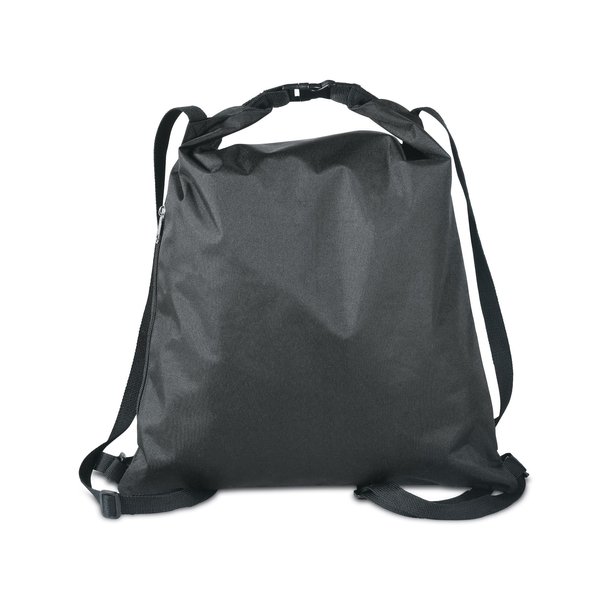 Sports bag with roll closure and water-repellent inside