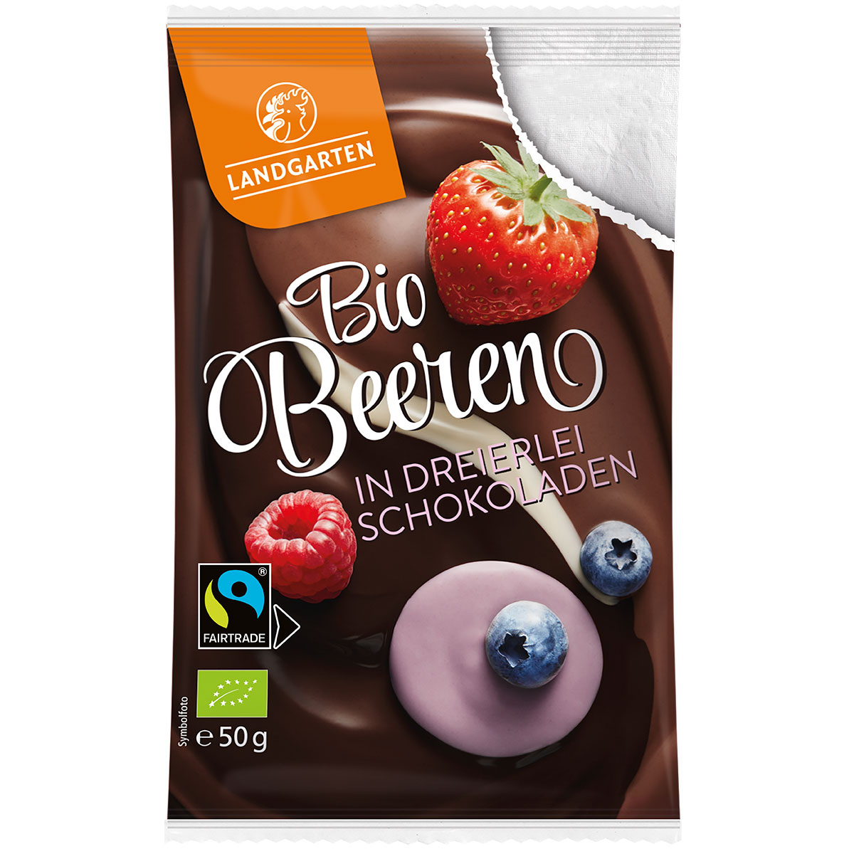 Bio Beeren-Mix in dreierlei Schokoladen 3 Grössen Made in Europe