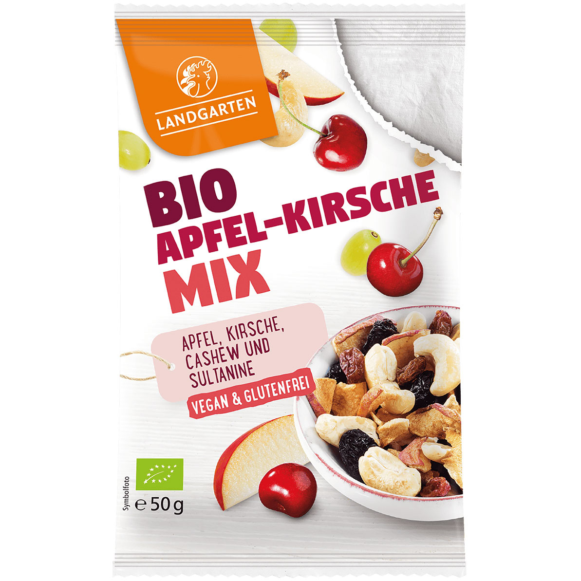 Bio Studentenfutter mit Apfel & Kirsche 5 Grössen Made in Europe