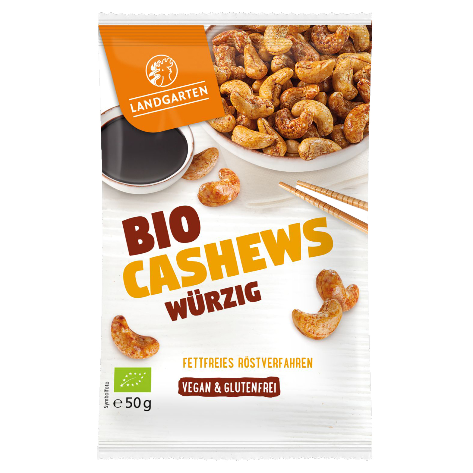 Bio Cashews kombiniert mit Tamari-Sauce 3 Grössen Made in Europe