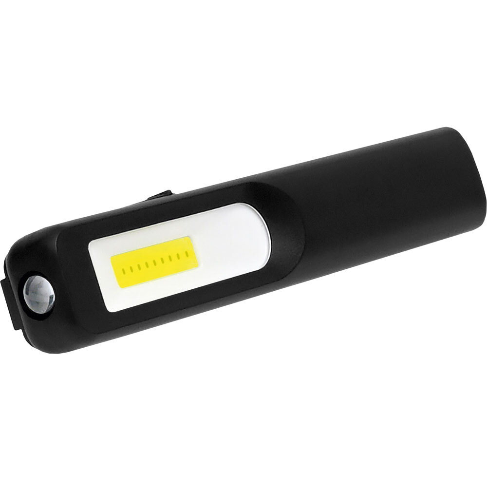 COB- und LED-Taschenlampe aufladbar 2 Helligkeitsstufen 1'200 mAh IP32