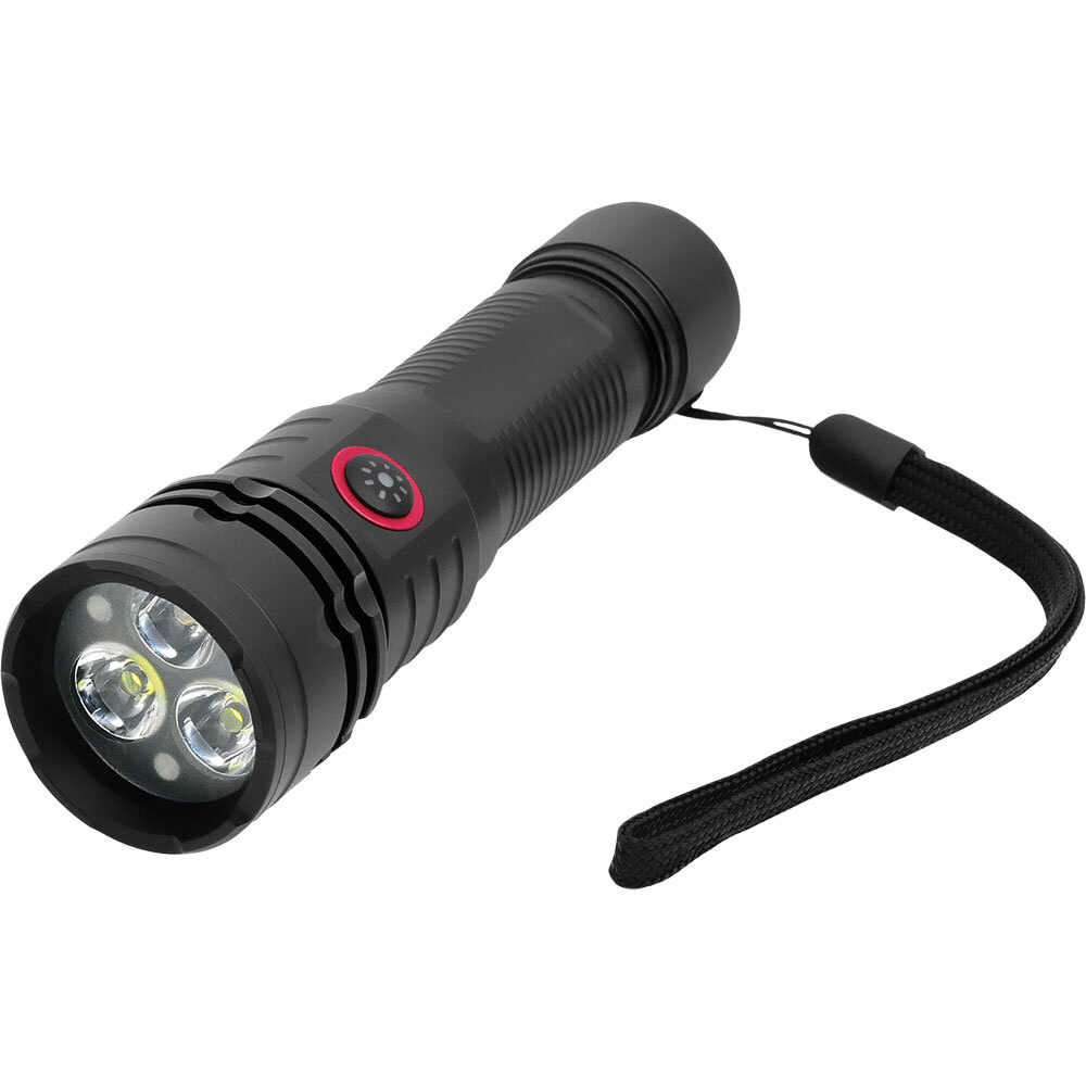 SMD- und LED-Taschenlampe mit Signallicht und Magnet 2'200 mAh IP44