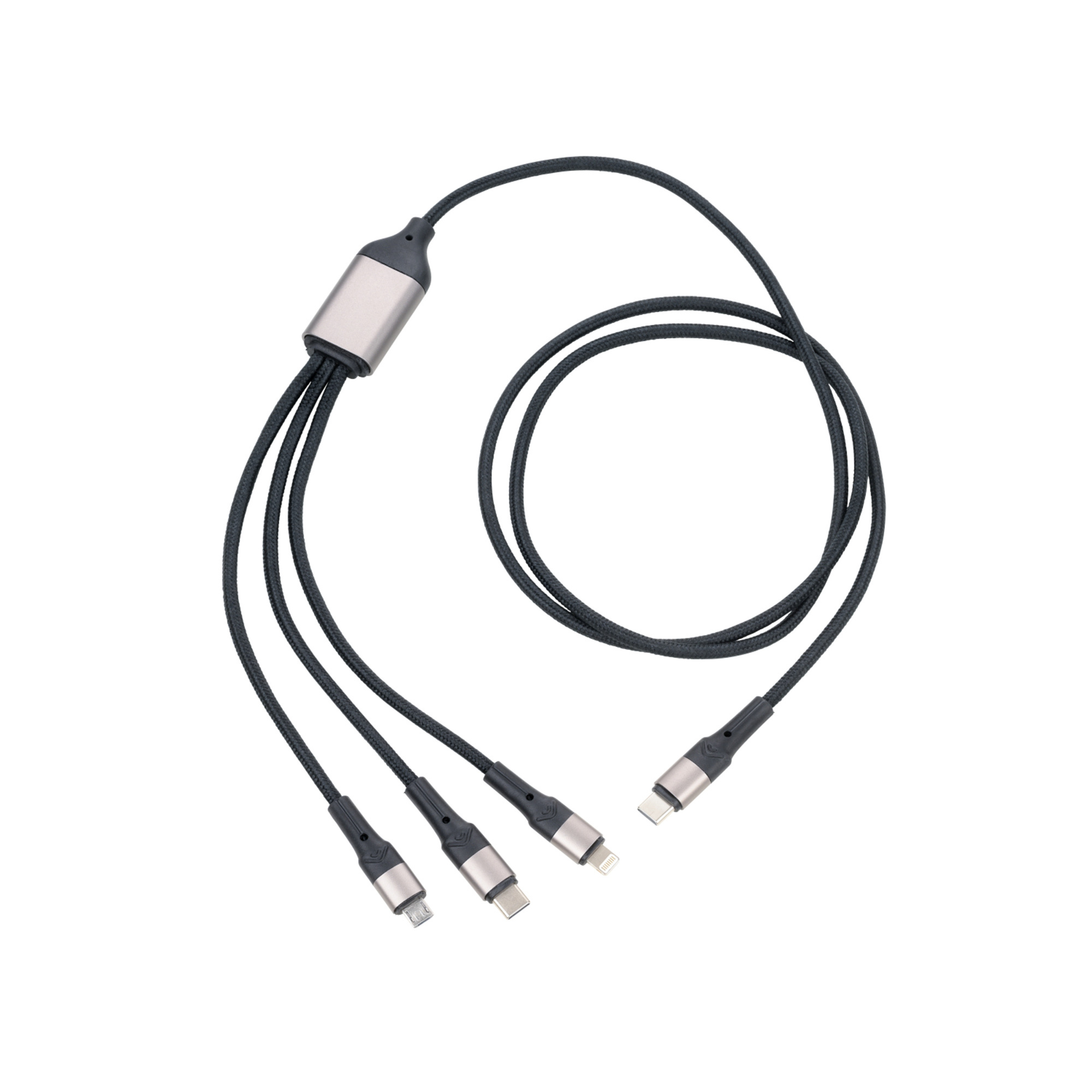 TROIKA® 3-in-1 USB Fast-Charging Cable Trident Pro